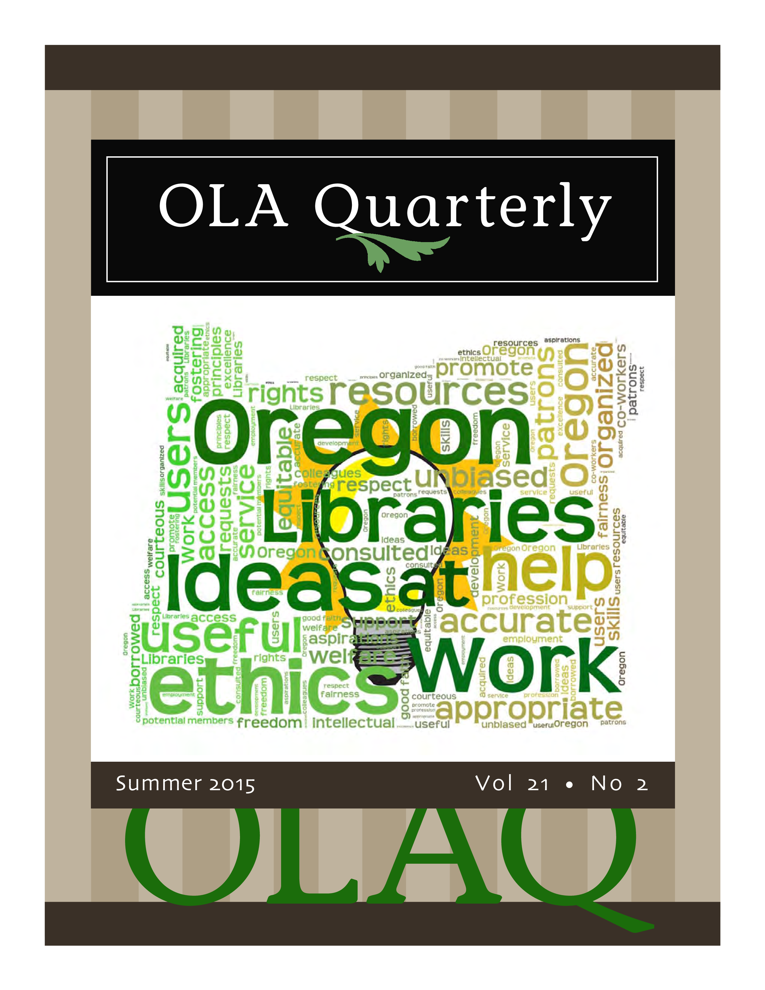 					View Vol. 21 No. 2 (2015): Oregon Libraries: Ideas at Work
				